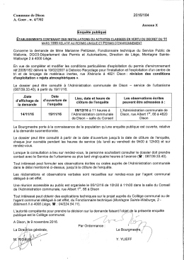 Avis d`urbanisme - rue Xhénorie à 4821 Dison