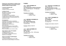 Notre formation a pour but d`entamer une réflexion sur