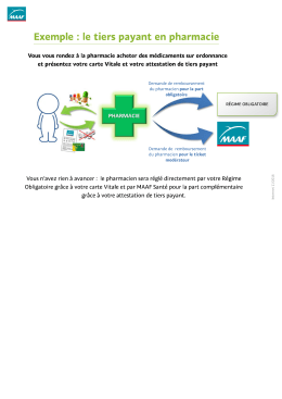 exemple de tiers payant en pharmacie