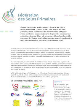 les membres fondateurs de la fsp