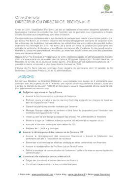 directeur ou directrice regional-e