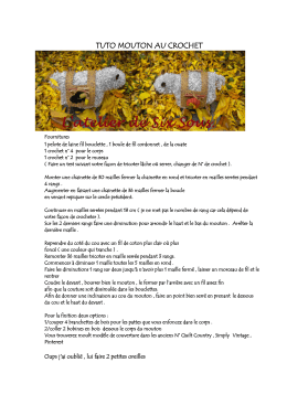 tuto mouton au crochet