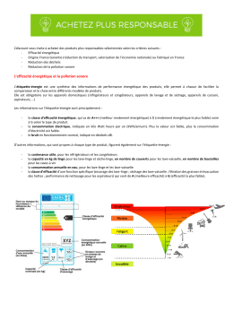 L`efficacité énergétique et la pollution sonore