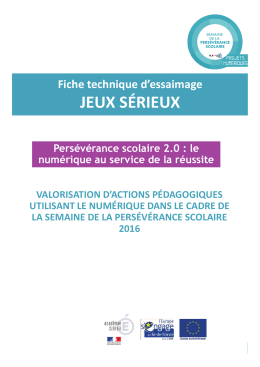 JEUX S&Eacute;RIEUX