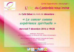 Cancer - Dioc&egrave;se de Cambrai