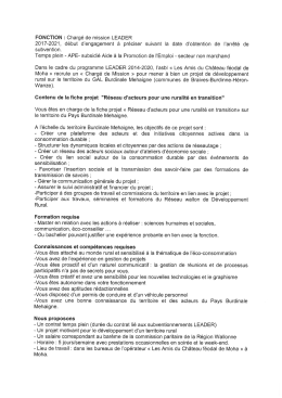 Offre emploi GAL BM