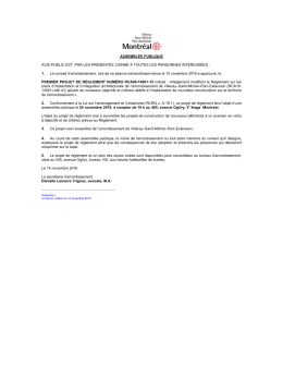 Assembl&eacute;e publique de consultation