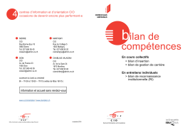 bilan de compétences