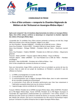 Les listes Fiers d`être artisans - Fédération Française du Bâtiment