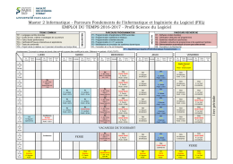 Parcours Fondements de l`Informatique et Ingénierie du