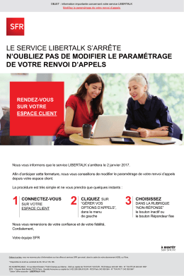 le service libertalk s`arrête n`oubliez pas de modifier le