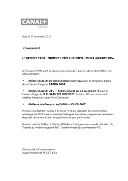 PRIX SOCIAL MEDIA AWARDS