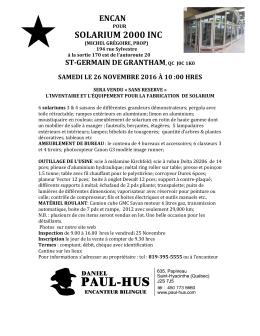 solarium 2000 inc - Encans Daniel Paul-Hus