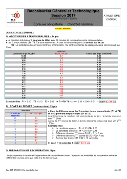 Baccalauréat Général et Technologique Session 2017