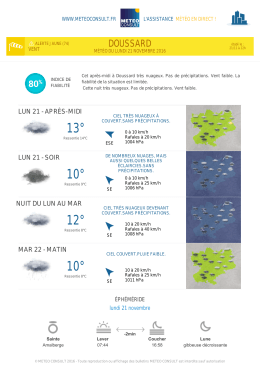 7&deg; 9&deg; 7&deg; 6 - Meteo Consult