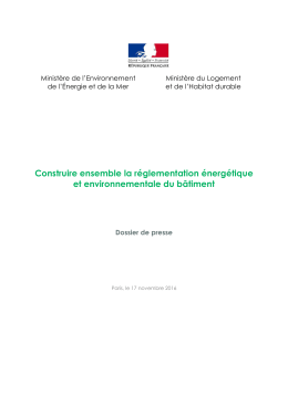 Construire ensemble la r&eacute;glementation &eacute;nerg&eacute;tique et