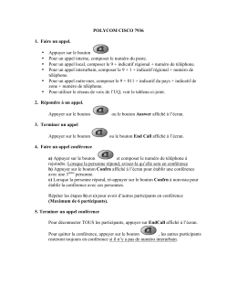 Procédure d`utilisation du Polycom.