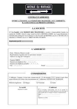 Contrat d`adhésion