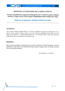 Page 1 Cellule d`appui &agrave; l`ordonnateur national | M | N | S T&Euml; RE du