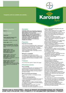 Conditionnement(s) - Bayer CropScience