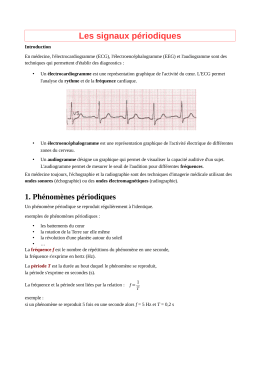 Les signaux p&eacute;riodiques