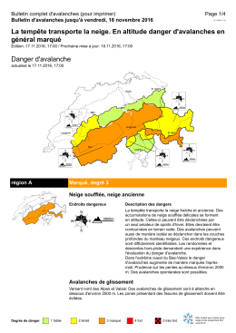 Produkt der Lawinenwarung