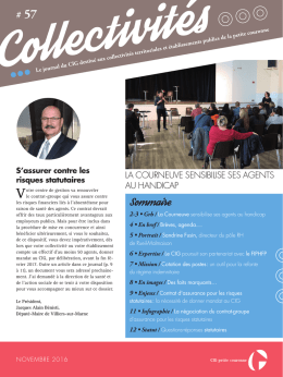 Télécharger Collectivités N°57 - Centre Interdépartemental de