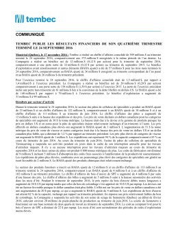 Voir le communiqu&eacute; original en format PDF