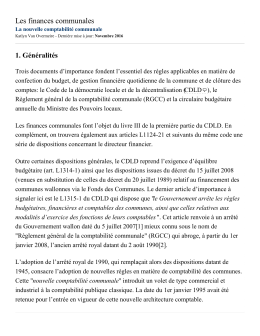 Les finances communales