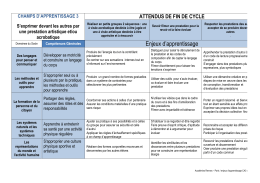 Enjeux d`apprentissage
