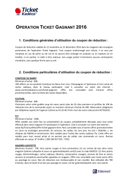 operation ticket gagnant 2016