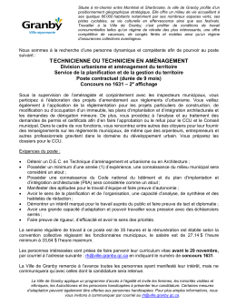 Technicienne ou technicien en am&eacute;nagement
