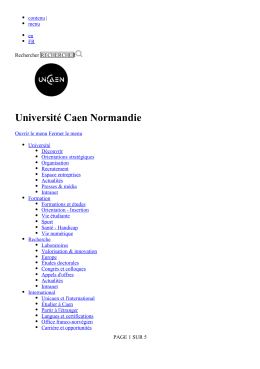 Université de Caen Normandie - Journée d`étude "Des Lapons aux