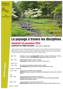 Affiche programme - Ecole nationale sup&eacute;rieure d`architecture de