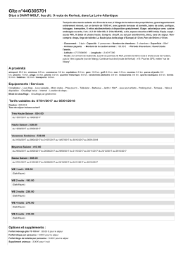 G&icirc;te n&deg;44G305701 - G&icirc;tes de France