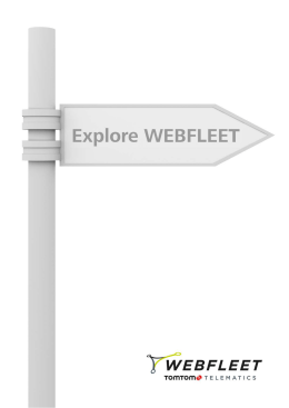 À propos de WEBFLEET - Consulter la section support technique