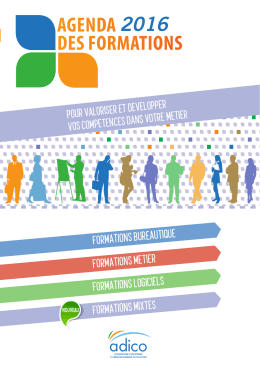 agenda des formations