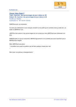 Forum: Hors Sujet - The Blender Clan