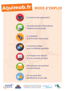 Je visite le site aquimob.fr Je recherche les informations relatives à
