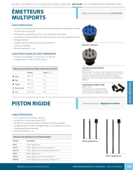 émetteurs multiports piston rigide