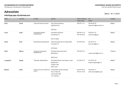 Adressliste - Schweizerische Steuerkonferenz