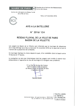 Page 1 | Direction de la Voirie et des D&eacute;placements MAIRIE |DE