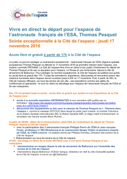 T&eacute;l&eacute;charger  - Cit&eacute; de l`espace