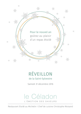 réveillon - Le Céladon