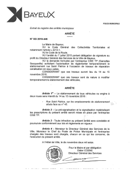 AM SG2016-446 - Ville de Bayeux