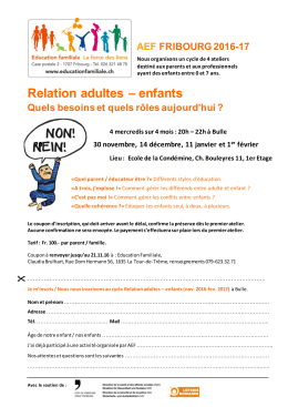 Bulle - Education familiale