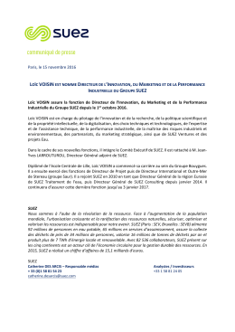 Téléchargez le communiqué de presse