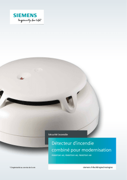 Détecteur d`incendie combiné pour modernisation