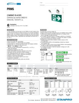 PRMS Page de catalogue