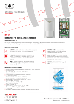 Détecteur à double technologie